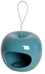 LUXUS-VOGELHAUS Futterstation Apfel 3er-Set, rot/gr&uuml;n/blau, ca. &Oslash;14/H12 cm,...