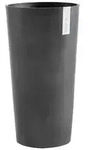Ecopots Kunststoff-Topf Amsterdam hoch, rund, Dunkelgrau