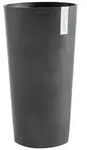 Ecopots Kunststoff-Topf Amsterdam hoch, rund, Dunkelgrau