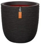 Capi Europe Kunststoff-Topf Rib, rund, Schwarz
