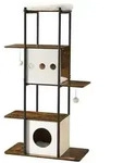 Feandrea Kratzbaum, braun/wei&szlig;, ca. B80/H153/T40 cm
