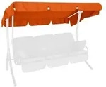 Angerer Sonnendach Swingtex f&uuml;r 3-Sitzer Hollywoodschaukeln, 210 x 145 cm, Orange