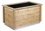KGT Holz-Hochbeet Woody Light, ca. B127/H74/T80 cm, Hellbraun