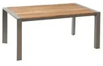 Dehner Holz-Ausziehtisch Cleveland, ca. B160-240/H76/T101 cm, Beige, Hellbraun