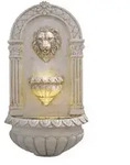 Ubbink Acqua Arte Polyresin-Wandbrunnen Assoro mit LED-Beleuchtung, ca. H80 cm,...