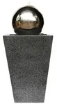 Dehner Edelstahl-Gartenbrunnen Kioto, ca. B34/H83/T34 cm, Grau
