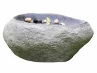 Dehner Polyresin-Gartenbrunnen Rock, ca. B60/H27,5/T40 cm, Grau
