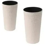 Siena Garden Kunststoff-Topf-Set ECO Locon, konisch, ca. &Oslash;25/H46,5 & &Oslash;30/H57 cm,