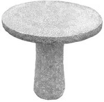 Dehner Granit-Tisch, rund, ca. &Oslash;75/H75 cm, Grau