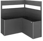 Biohort Sichtschutz Belvedere L150 mit Acrylglas, ca. B152/H91/T152 cm,...