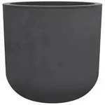 EDA Kunststoff-Topf Basalt Up, rund, Anthrazit