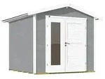 Weka Gartenhaus 224 A Gr. 2, ca. B280/H230/T263 cm, Grau