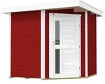 Weka Gartenhaus 229 A Gr. 1, ca. B244/H217/T244 cm, Rot