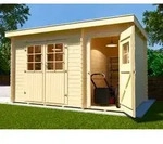 Weka Gartenhaus 254, ca. B390/H222/T246 cm, Natur