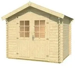 Weka Gartenhaus 209 Gr. 2, ca. B288/H254/T284 cm, Natur