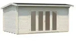 Palmako Gartenhaus Ines, ca. B524/H249/T379 cm, Beige