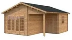 Palmako Gartenhaus Irene, ca. B564/H321/T598 cm, Braun