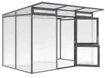 KGT Gew&auml;chshaus Santini II, ca. B297/H215/T254 cm, Anthrazit