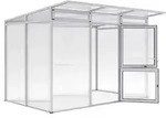 KGT Gew&auml;chshaus Santini II, ca. B297/H215/T254 cm, Silber