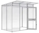 KGT Gew&auml;chshaus Santini Small, ca. B233/H215/T150 cm, Silber