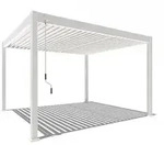 Weide Deluxe Pergola Voll-Alu, ca. B400/H255/T360 cm