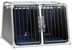 4pets&reg; Hundetransportbox ECO BLACK 22, Schwarz, Blau, Silber