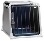4pets&reg; Hundetransportbox ECO BLACK 1, Schwarz, Blau, Silber