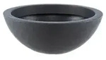 Dehner Kunststoff-Schale Miami, rund, anthrazit, ca. &Oslash;52/H20 cm, Dunkelgrau