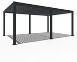 Weide Pergola LED E-Deluxe Plus 4x6, ca. B600/H255/T400 cm