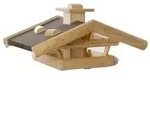 Dehner Natura Premium Futterhaus Wendelstein, natur, ca. B76/H32/T55 cm