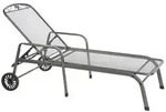 MWH Gartenliege Savoy, ca. B81/H52/T187 cm, Grau