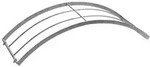 Dehner Metall-Rosenbogen Halbbogen, ca. B40/H70/T40 cm, Dunkelgrau