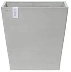 Ecopots Kunststoff-Topf Rotterdam mit Rollen und Wassersystem, quadratisch
