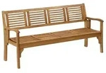 Dehner Klappbank Douglas, 4-Sitzer