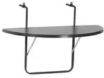 Alco Balkonh&auml;ngetisch, ca. B100/T50 cm, Anthrazit