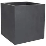 EDA Kunststoff-Pflanztopf Basalt Up, quadratisch, anthrazit
