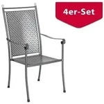 MWH Stapelsessel Excelsior, 4er Set, Grau