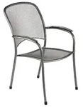 MWH Metall-Stapelsessel Carlo, Grau