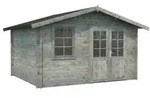 Palmako Gartenhaus Klara, ca. B424/H245/T354 cm, Grau