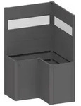 Biohort Sichtschutz Belvedere L100 mit Acrylglas, ca. B102/H91/T102 cm,...