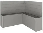 Biohort Sichtschutz Belvedere L200, ca. B201/H91/T201 cm, Quarzgrau