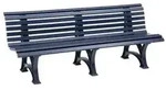 Blome Bank Borkum, 4-Sitzer, Blau
