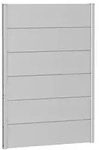 Biohort Sichtschutz, ca. B100/H135 cm, Silber