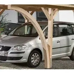 Weka Rundbogen f&uuml;r Carports, Natur
