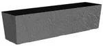 Dehner Kunststoff-Kasten Stone inkl. Bew&auml;sserungssystem, rechteckig, Grau
