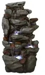 Ubbink Polyresin-Gartenbrunnen Acqua Arte Bonorva, ca. H127 cm, Grau, Braun