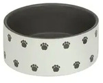 Nobby Keramiknapf Pata, creme, ca. &Oslash;18 cm, 1,1 l, Creme, Grau