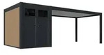 Weide Carport Alu/Stahl, ca. B720/H255/T300 cm