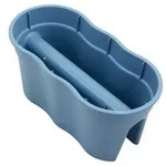 KHW Kunststoff-Gel&auml;ndertopf Flowerclip, ca. B57,5/H27/T27,7 cm, 2er-Set