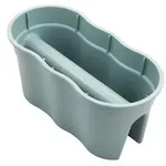 KHW Kunststoff-Gel&auml;ndertopf Flowerclip, ca. B57,5/H27/T27,7 cm, 2er-Set